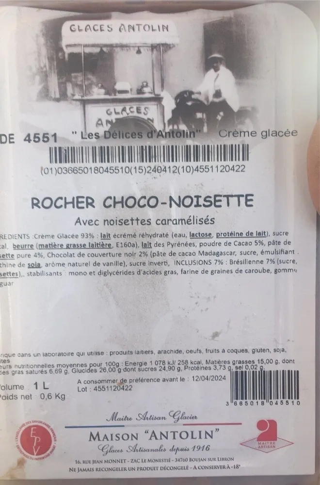 Rocher choco-noisette