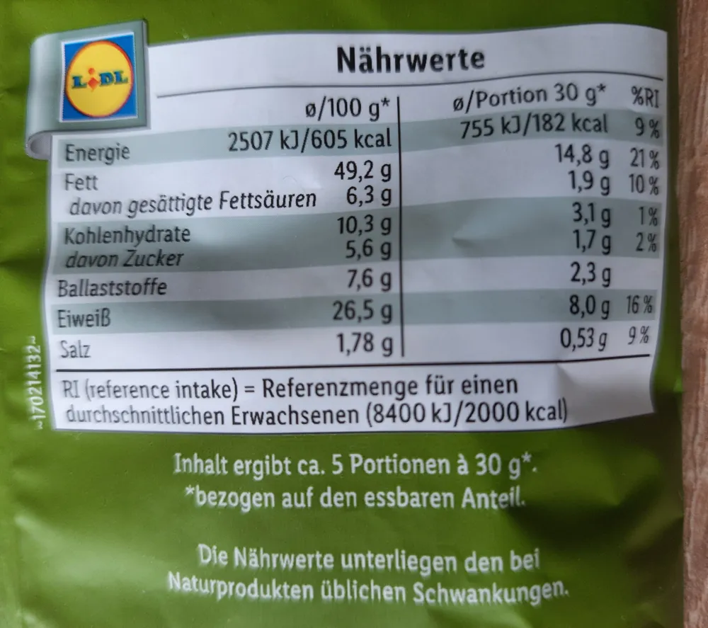 Kalifornische Pistazien geröstet & gesalzen
