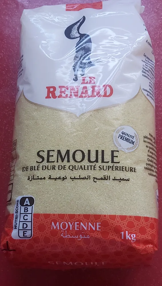 Semoule de blé dur de qualité supérieure