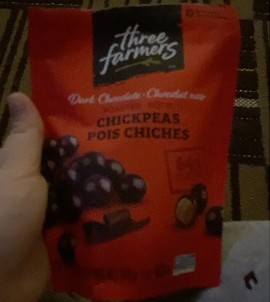 Dark chocolate roasted chickpeas