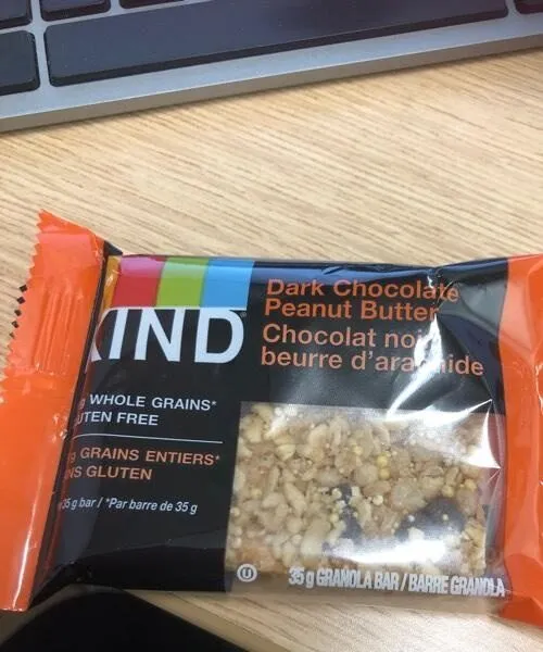 Kind  dark choc peanut butter