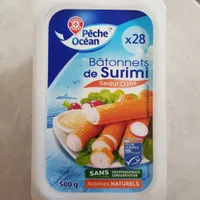 Bâtonnets de Surimi de Cair de poisson saveur crabe