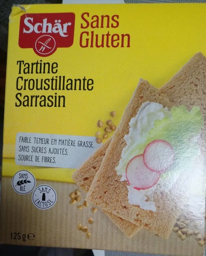 Tartine croustillante sans gluten