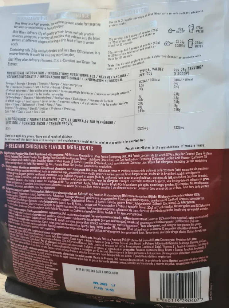 PhD Diet Whey