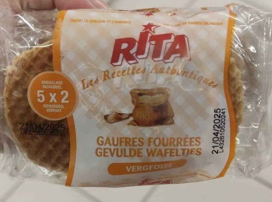 GAUFRES FOURRÉES GEVULDE WAFELTJES VERGEOISE