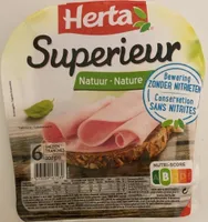Jambon supérieur nature 6 tranches