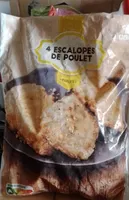 Cather escalope de poulet pané cuite surgelé
