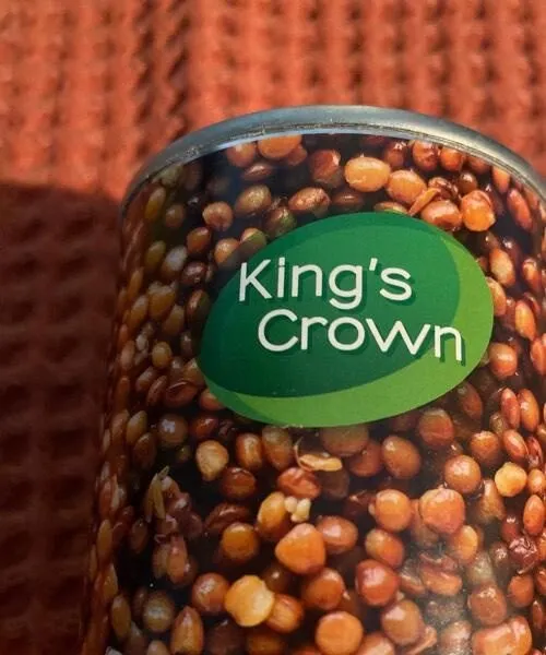 King’s crown  lentilles préparées