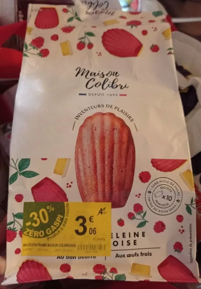 La madeleine framboise