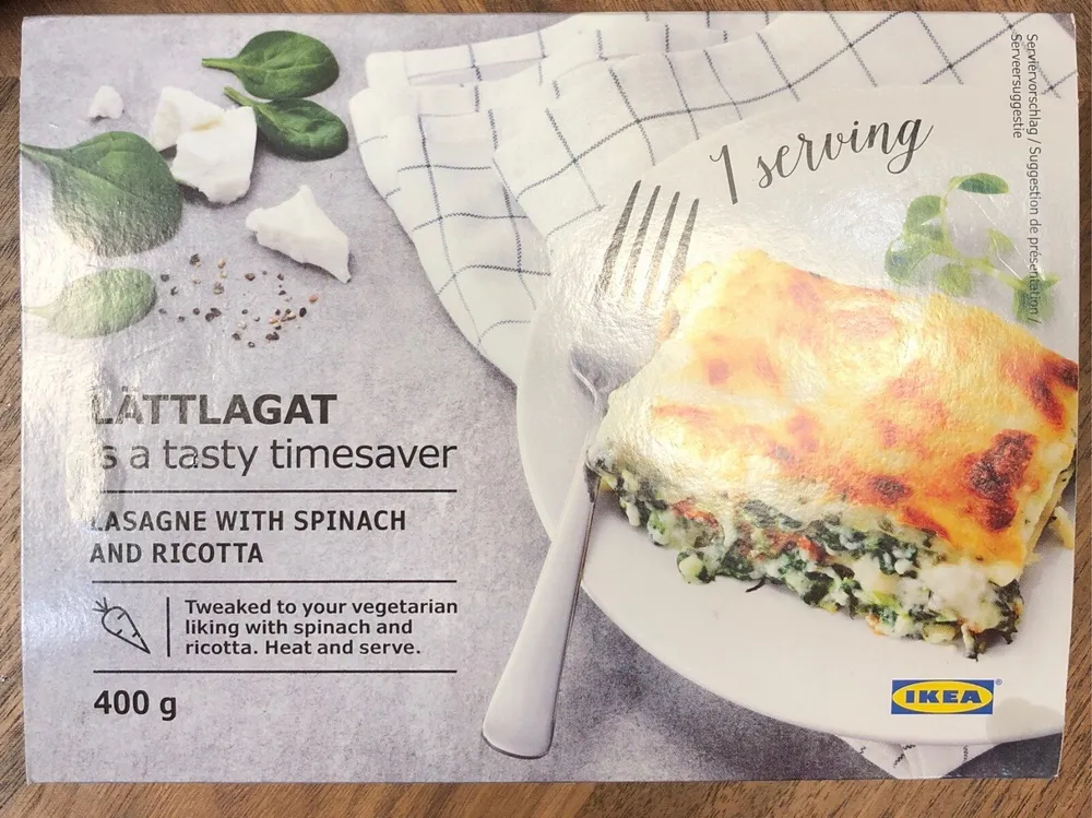 Lasagne epinards ricotta