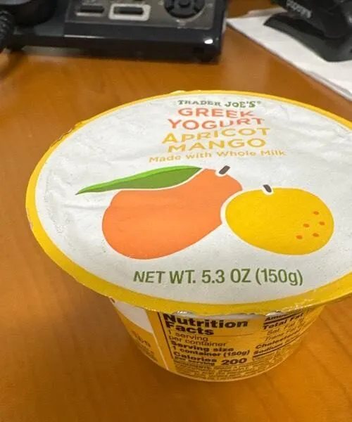 Greek yogurt apricot mango