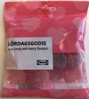 LÖRDAGSGODIS Jelly candy with berry flavours