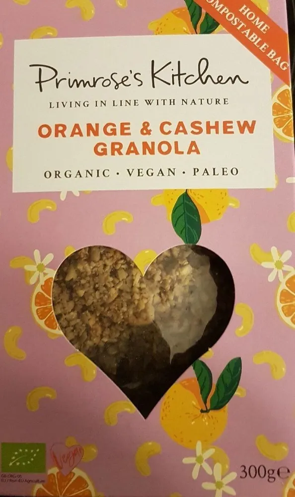 Orange & cashew granola