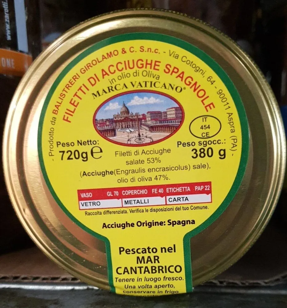 Filetti acciughe spagnole