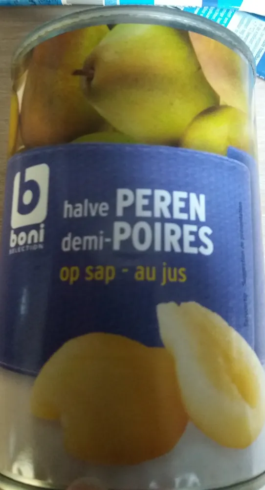 Demi-poires au jus