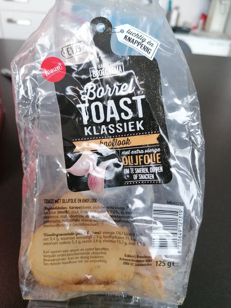 Borrel Toast klassiek knoflook