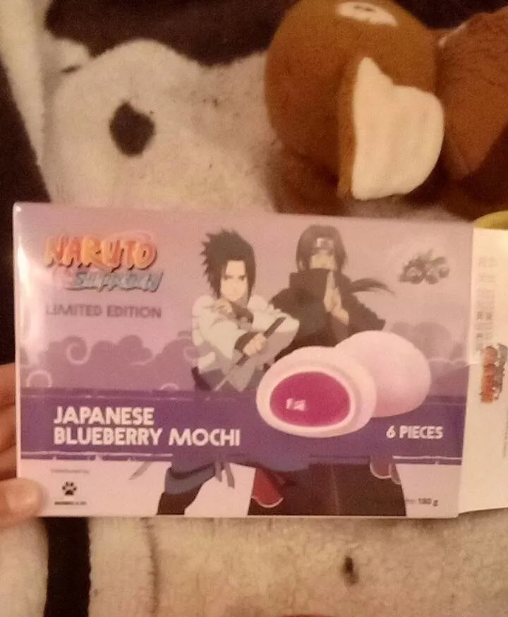 Japanese blueberry mochi