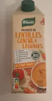 Velouté de lentilles corail & légumes
