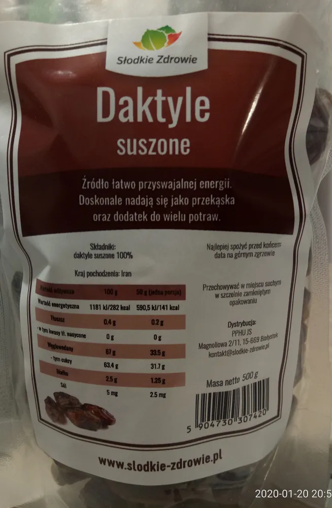 Daktyle suszone