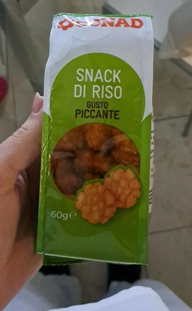 Snack di riso piccanti