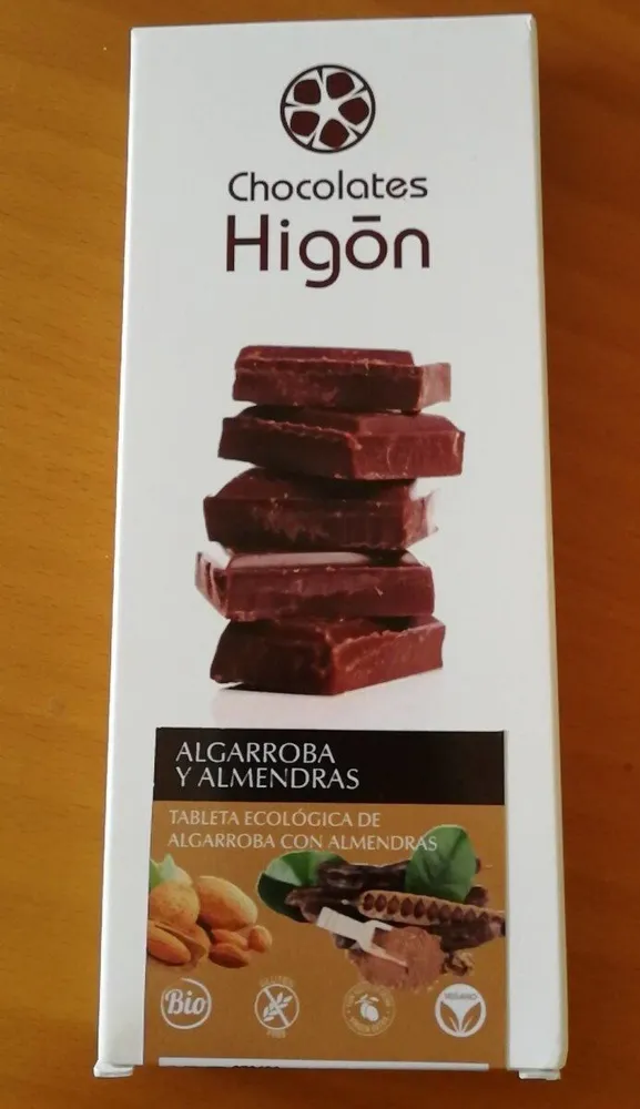 Chocolate algarroba y almendras