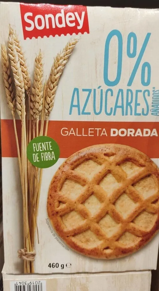 Galleta dorada 0 azúcares