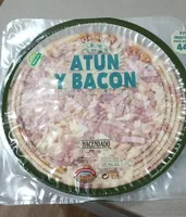 Pizza fresca atún y bacon