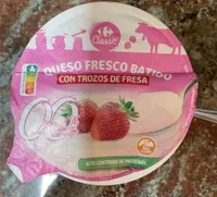 - Castic, QUESO FRESCO BATIDO CON TROZOS DE FRESA