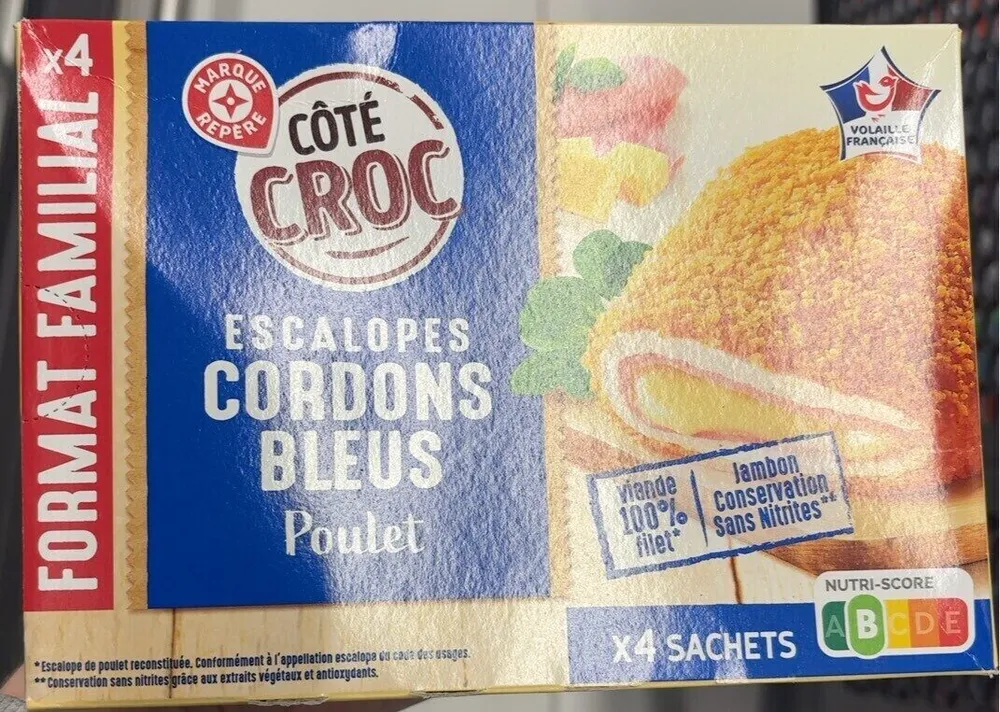 Escalopes cordons bleus