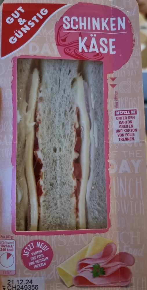 Schinken Käse Sandwich