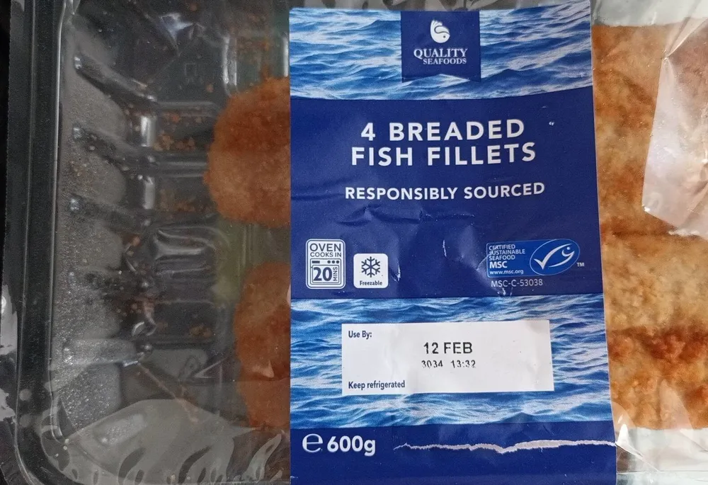 4 Breaded Fish Fillets