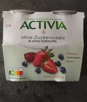 Activia ohne Zuckerzusatz