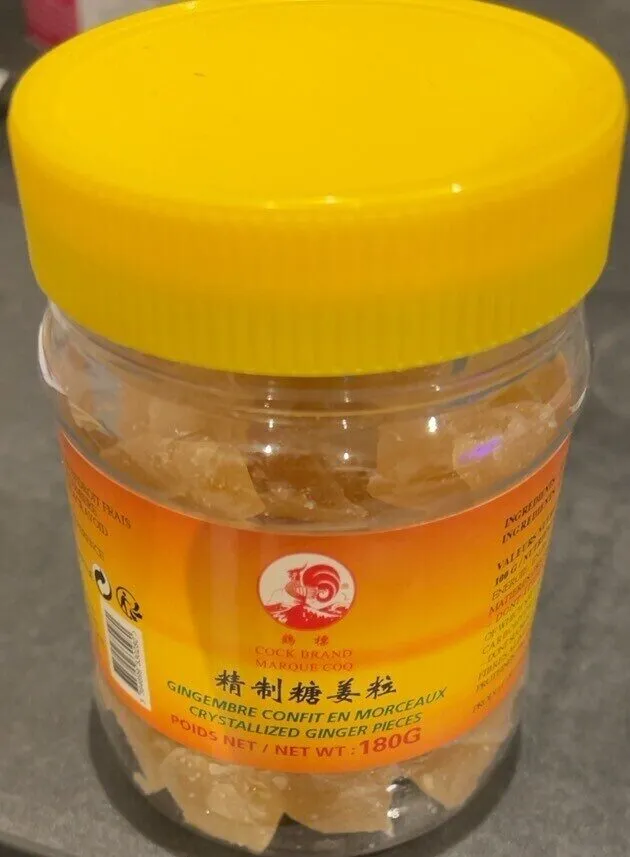 Gingembre confit en morceaux