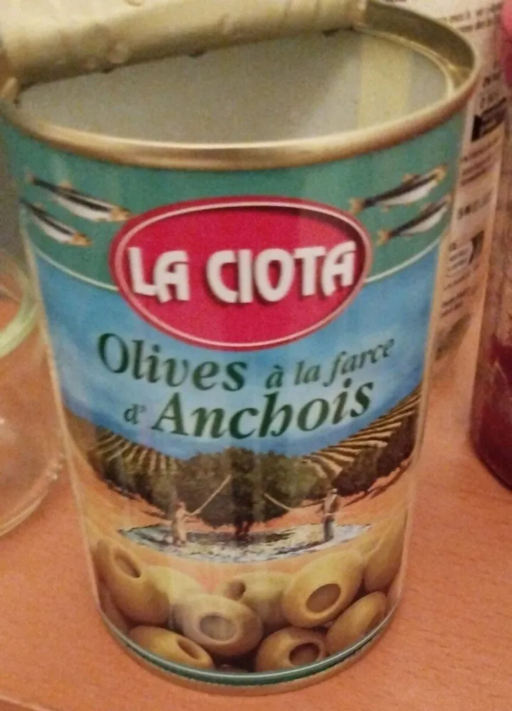 Olive à la farce d'anchois