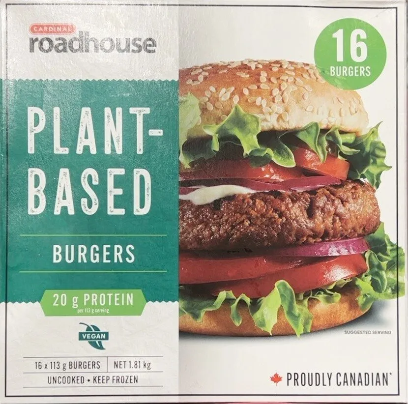 Plant based burgers