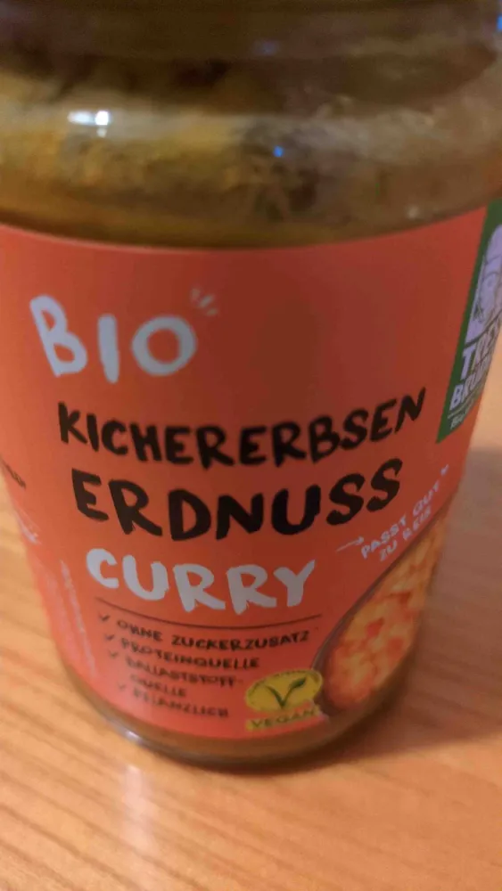 Bio Kichererbsen Erdnuss Curry