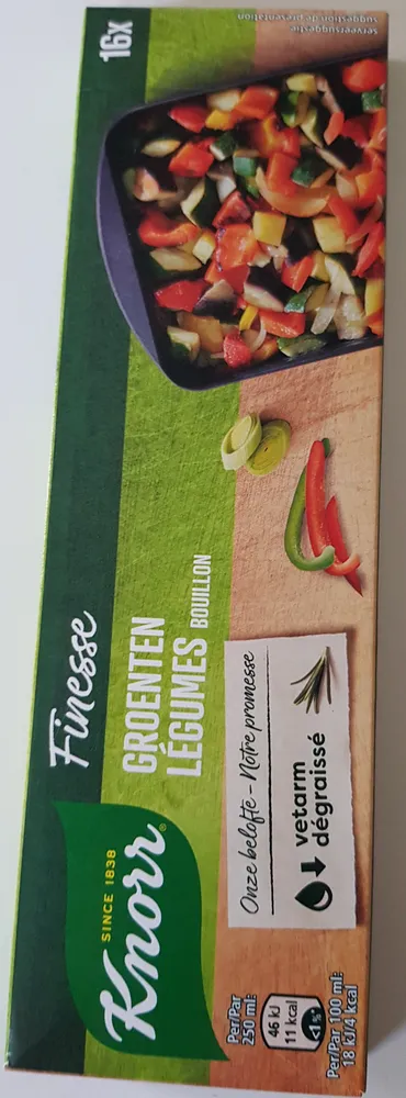 Finesse légumes bouillon