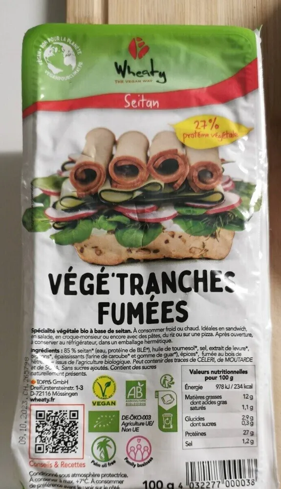 Vege Tranches Fumées