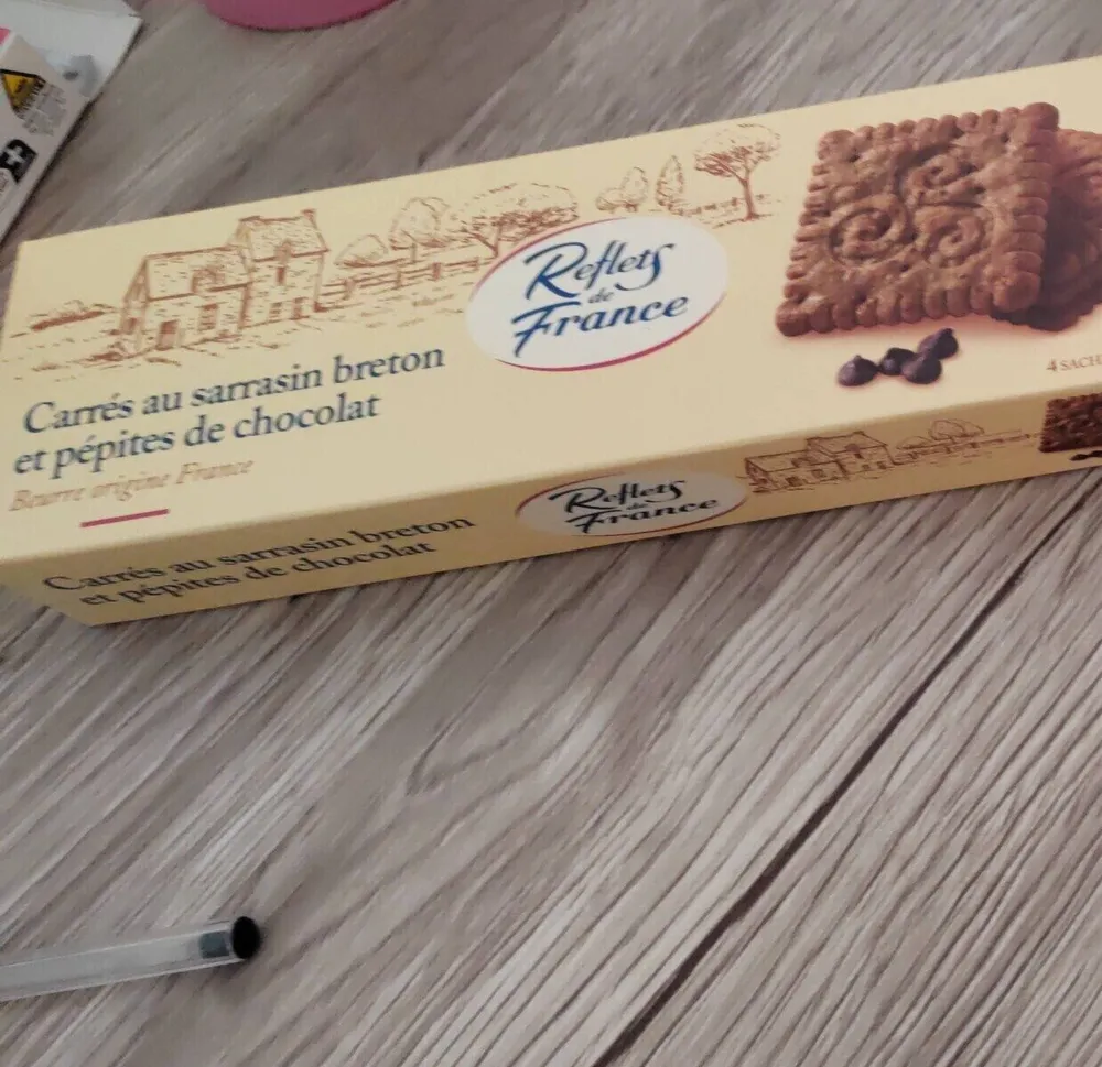 Carrés au sarrasin breton et pépites de chocolat
