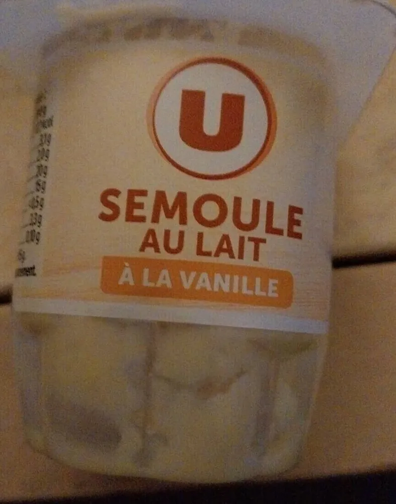 Semoule au lait à la vanille