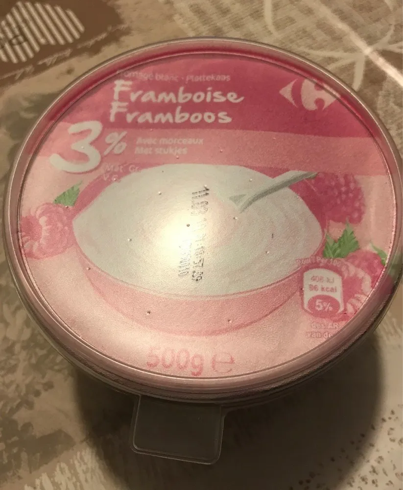 Fromage blanc framboises 3% MG