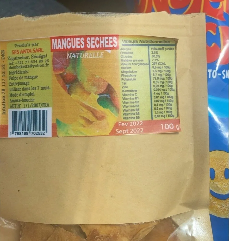 Mangues sechees
