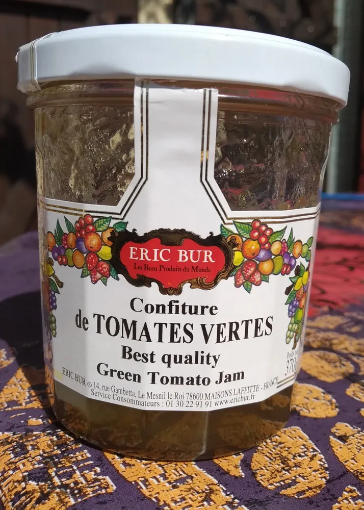 confiture de tomates vertes
