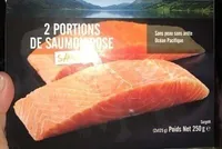 2 portions de saumon rose