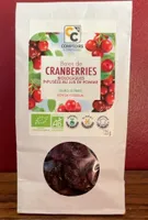 Baies de cranberries biologique infusées au jus de pomme