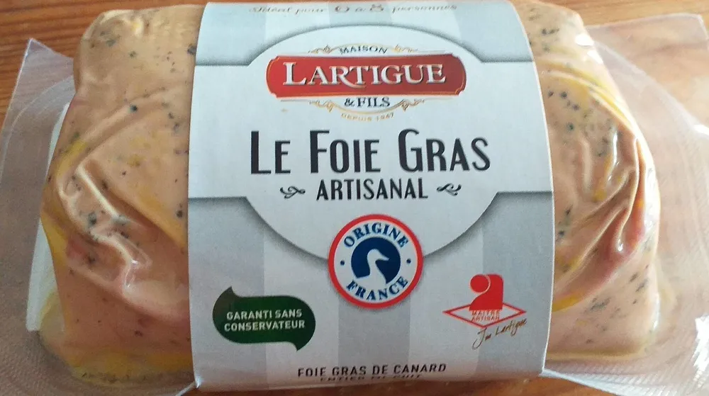 Foie gras de canard entier mi cuit France