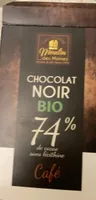 Chocolat noir bio 74% cacao