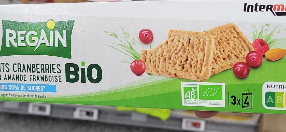 Biscuits cranberries bio