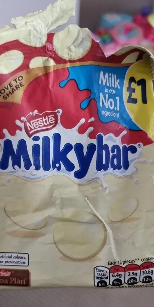 Milky bar buttons