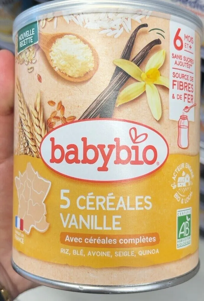 Babybio 5 céréales vanille